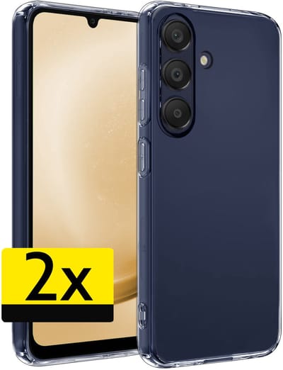 Hoesje - 2 Stuks - Geschikt voor Samsung Galaxy A26 - Sterk & Shockproof - Case Siliconen - Back Cover - Telefoon Hoes - Telefoonhoesjes - Transparant