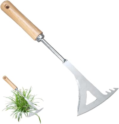 Onkruidwieder Tuingereedschap - Wiedtrekker Graswieder - Bestrating Reinigen - Roestvrij Staal - 35 cm - Niet van toepassing