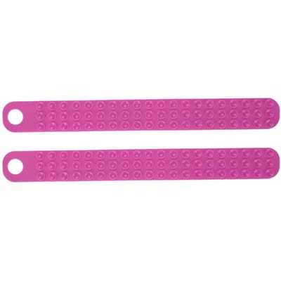 2PCS Silicone Thaw Belt Easy to Hang Fast Defrosting Fixator Belt for Frozen Meat Steak Fish Pink roze