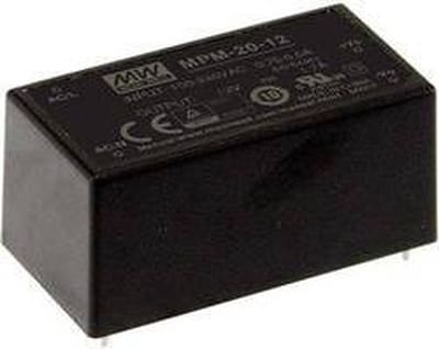 Mean Well MPM-20-12 AC/DC PSU (print) 12 V DC 1.8 A 21.6 W