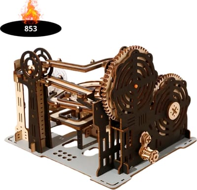 Livano Bouwpakket Hout - Kinderen - Volwassenen - Bouwpakketten Volwassenen - Boot - Houten Puzzel - 3D - Mechanische Trackball