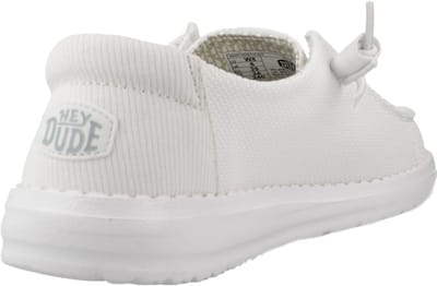 Hey Dude Wendy Stretch Sox - Dames Mocassins - Wit - Eva Schuim Inlegzool - Flex & Fold Technologie