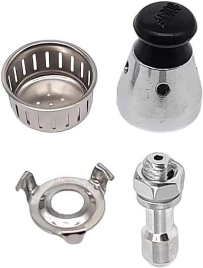 Snelkookpan Uitlaat Systeem - Drukventiel Deksel - Veilig Koken - Duurzame Aluminiumlegering - 80KPa - Zilver