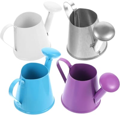 LABRIMP 4stuks Miniatuur Watergeefkan Van Schattige Ijzeren Gieters Voor Miniatuurtuinen Voor Kinderspeelgoed Decoratie Van Bloempotten Veilig Design
