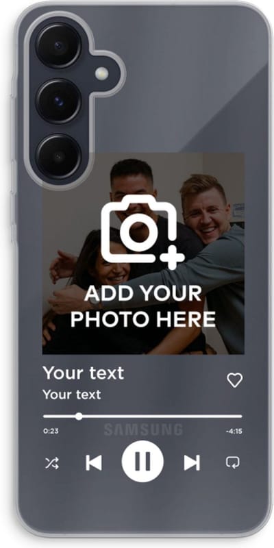 Gepersonaliseerd - Case Company® - Hoesje geschikt voor Samsung Galaxy A55 hoesje - Music Player - Soft Cover Telefoonhoesje - Bescherming aan alle Kanten en Schermrand