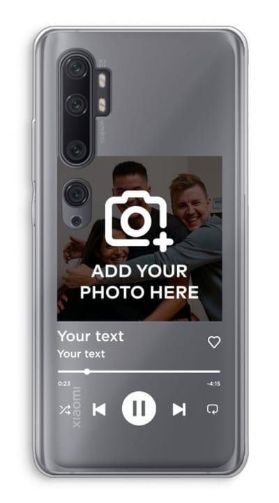 Gepersonaliseerd - Case Company® - Hoesje geschikt voor Xiaomi Mi Note 10 hoesje - Music Player - Soft Cover Telefoonhoesje - Bescherming aan alle Kanten en Schermrand