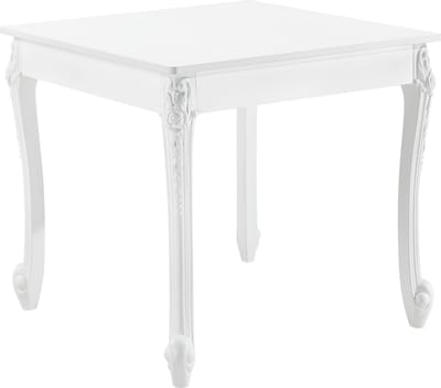Eettafel Lüneburg 80x80x76 cm landelijk vierkant MDF wit