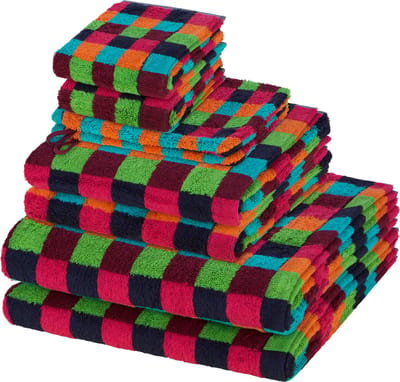 Cawö Sonstiges 2 X washandjes 2 X gasten- 2 X douche- 2 X handdoek - in set 8 pack Lifestyle