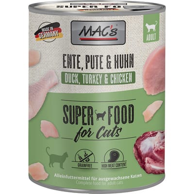 MAC's CAT - blik 6x800g - Eend, kalkoen & kip