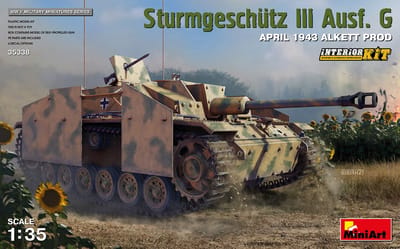 MiniArt Modelbouwpakket Militaire voertuigen - 35338 STUG III Ausf.G April 1943 Alkett Prod. Plastic - 1:35 - Modelbouw