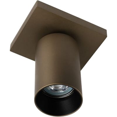 KS Verlichting - plafondlamp - Mila - spot - brons - GU10 - dimbare lamp - opbouwspot - aluminium