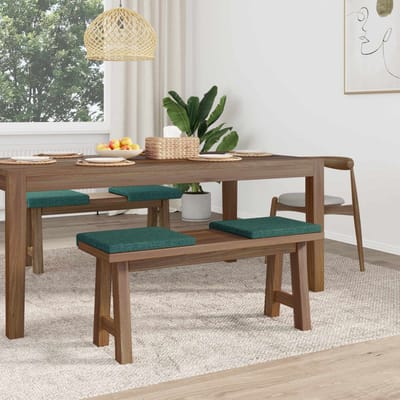 vidaXL - Bankkussen - 4 - st - Stof - Donkergroen - Diepte - 35 - cm