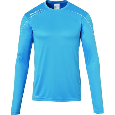 Uhlsport Stream 22 Voetbalshirt Lange Mouw Heren - Cyaan / Wit | Maat: L