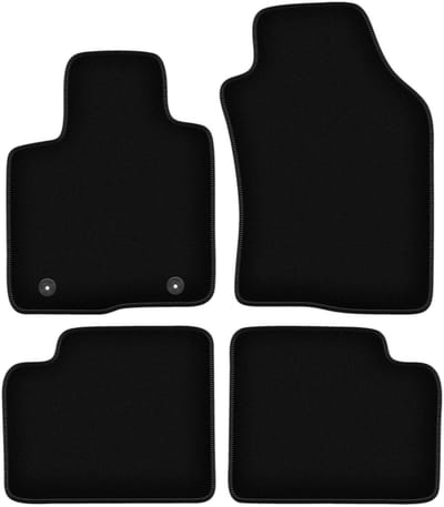 BASIC zwarte veloursmatten voor: Lancia Ypsilon III hatchback (2011-)