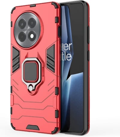 Coverup Hoesje - Geschikt voor OnePlus 13R Hoesje - Coverup Ring Kickstand Back Cover - Rood
