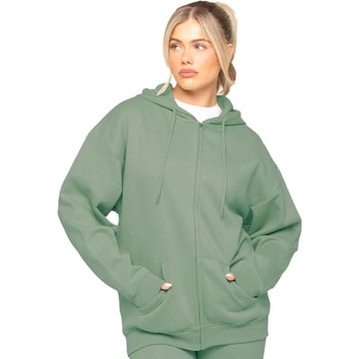 Enzo | Womens Oversized Zip Up Hoodie