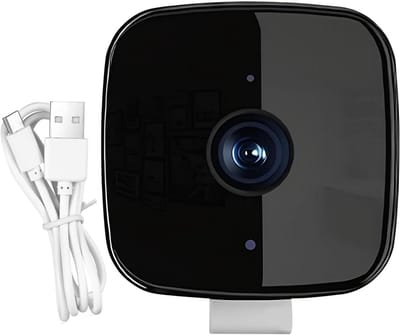 Beveiligingscamera - Raamcamera Binnen - Huis Bewaken - AI Bewegingsdetectie - 11 x 11 x 6 cm - Meerkleurig