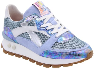 Floris Van Bommel Sfw-10157 Blokki Sneakers - Suède - Dames - Blauw - Maat 37
