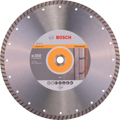 Bosch Accessories 2608602587 Standard for Universal Turbo Diamanten doorslijpschijf Diameter 350 mm Boordiameter 20.00 mm Beton 1 stuk(s)