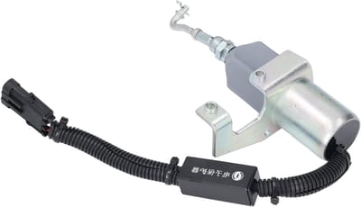 Motor Stopmagneet - Brandstofklep - Dieselmotor Controle - Hoge Nauwkeurigheid - 24V - Zwart