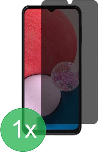 Privacy Screenprotector Glasplaatje Geschikt voor: Samsung Galaxy A13 4G - 1x - screen protector - volledige glas - bescherming - beschermglas - Anti Spy - ZT Accessoires