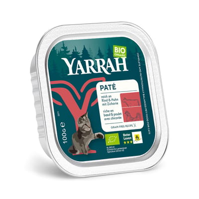 Voordeelpak Yarrah Bio 48 x 100 g - Biologisch rundvlees met biologische cichorei