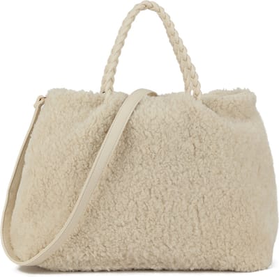 Giuliano teddy handtas Mae - Teddy - Beige