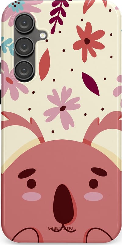 Casetastic Hoesje Geschikt voor Samsung S23 FE - Stijlvolle Beschermende Duo-layer Case - Koala knuffel