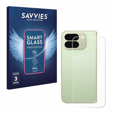 3 Stuks Savvies Screenprotector - geschikt voor Google Pixel 10 Pro Fold (Achterkant) - beschermfolie glas transparant