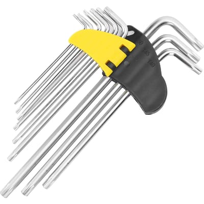 9-delige Stervormige Zeskantige Steeksleutelset Verlengde Lengte Zeskantsleutelset Reparatie Accessoire gray
