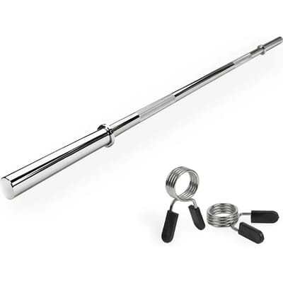 VirtuFit Halterstang - Barbell Stang - Veerclipsluiting - 170 cm - 30 mm