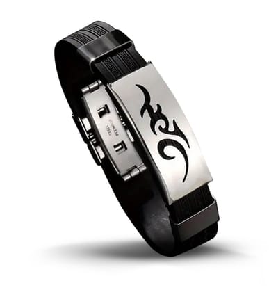 Montebello Armband Samolus - 316L Staal - Siliconen - 13mm - 21cm