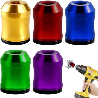 Magnetische Ringen Set voor Schroefbits - Universele Houder voor Hex Schroevendraaiers en Boorbits - 5 Stuks voor Thuisgebruik en Klusprojecten