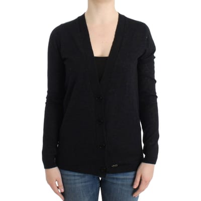 Costume National Grijze wol-alpaca cardigan