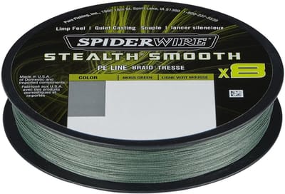 Gevlochten Vislijn - Sterke Lijn - Zeevissen Hengelsport - Gladde 8-Strands Constructie - 0.19mm 18kg 150m - Mosgroen