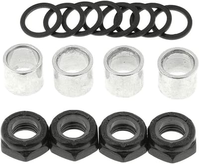 2 Sets Skateboard Truck Speed Kit As Wasmachines Moeren Spacers voor Lager Prestaties Mannen Vrouwen Outdoor Skateboarding