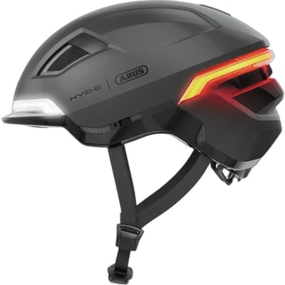 Fietshelm ABUS HYP-E volcano titan M - 54-58 cm - zwart - Geschikt voor gebruik op speed pedelecs - elektrische fietsen - snorfietsen - NTA-8776 580 g