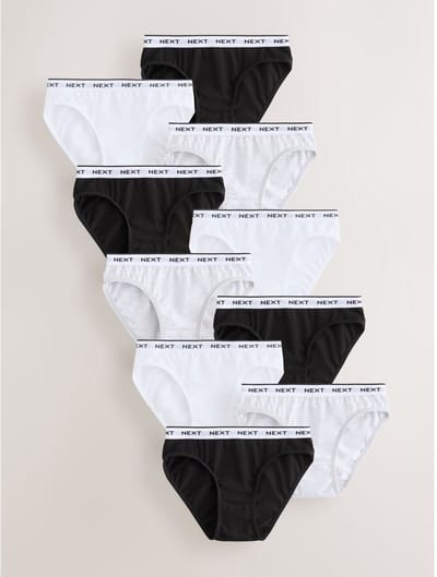 Next - Meisjes - Verpakking van 10 bikinibroekjes - Wit