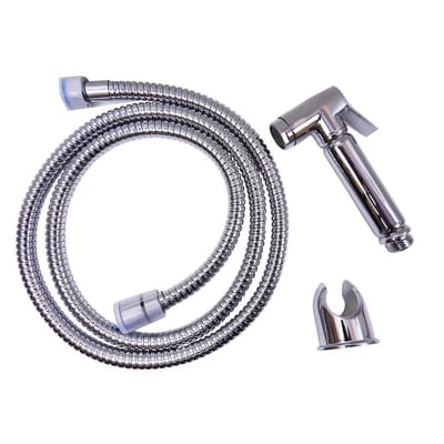 WillieJan Toiletdouche Set A2009 - Verchroomd Messing - Set; Bidet Sprayer, Slang en Ophangbeugeltje