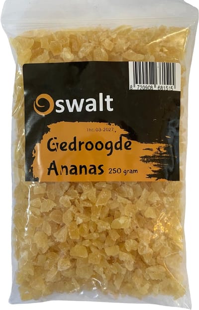 Oswalt gedroogde ananas - 250 gram - knaagdiersnack