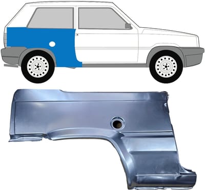 Reparatiepaneel achterspatbord voor Fiat Panda 1980-2002 / Rechts