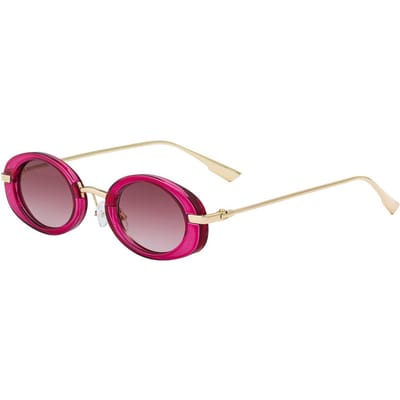 Mode Ovale Zonnebril voor Mannen Vrouwen UV400 Bescherming Randloos Lichtgewicht Zomer Reizen Ronde Glazen Brillen 1PC