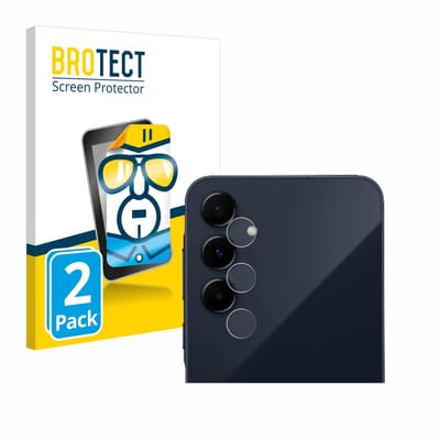 BROTECT - Screenprotector voor Samsung Galaxy A55 5G (ALLEEN Camera Lens) - Folie Beschermfolie transparant 2 Stuks