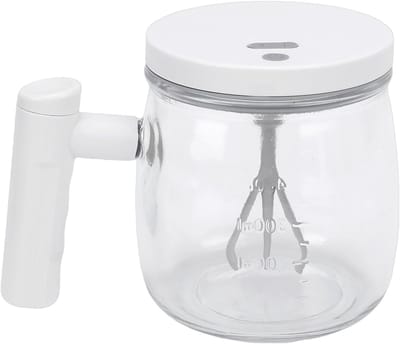 Zelfroerende Koffiemok van 400ml - Elektrische Mengbeker met Deksel en Handvat, Oplaadbare Automatische Mixbeker voor Koffie, Melk en Eiwitpoeder