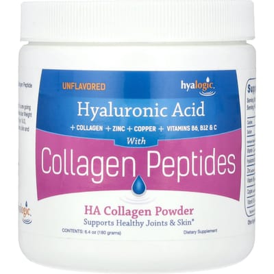 Hyalogic, poudre de collagène HA, sans saveur, 6,4 oz (180g)