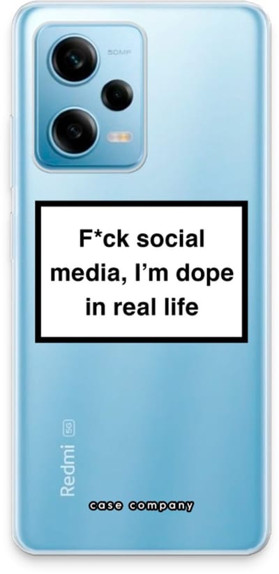 Case Company® - Hoesje geschikt voor Xiaomi Redmi Note 12 Pro 5G hoesje - I'm dope - Soft Cover Telefoonhoesje - Bescherming aan alle Kanten en Schermrand
