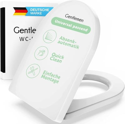Premium D-vormige Softclose WC-bril met Antibacterieel Duroplast en QuickClean-Functie
