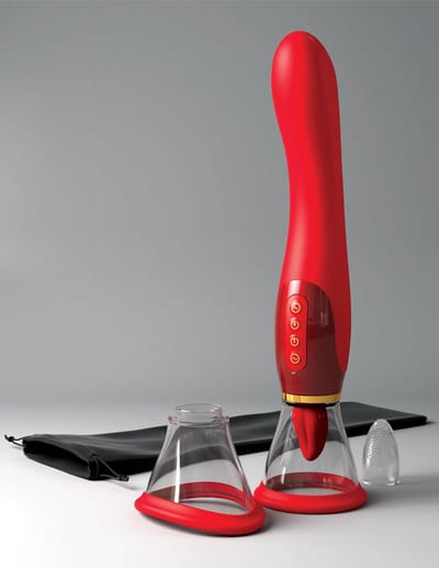 Fantasy For Her Ultimate Pleasure 24K Gold Luxury Edition - Red - Luxury Vibrators -