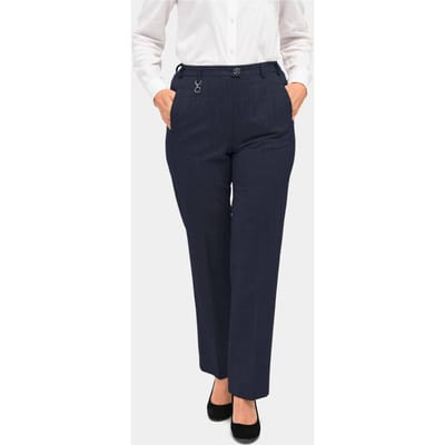 Goldner Pantalon van scheerwol Elegante stretchbroek met strijkvouwen