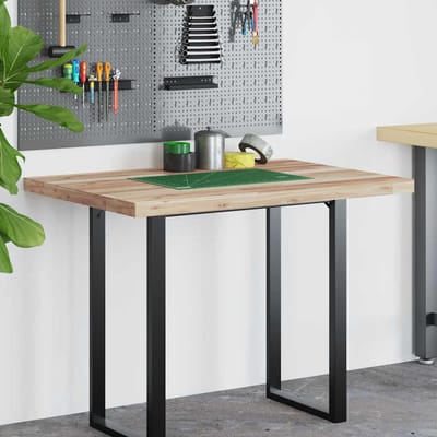 vidaXL - Bureaublad - 100x70x4 - cm - onbehandeld - massief - acaciahout